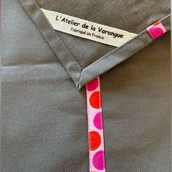 L'Atelier de la Varangue Made in France Table Runner Tan/Brown - Picture 1 of 8